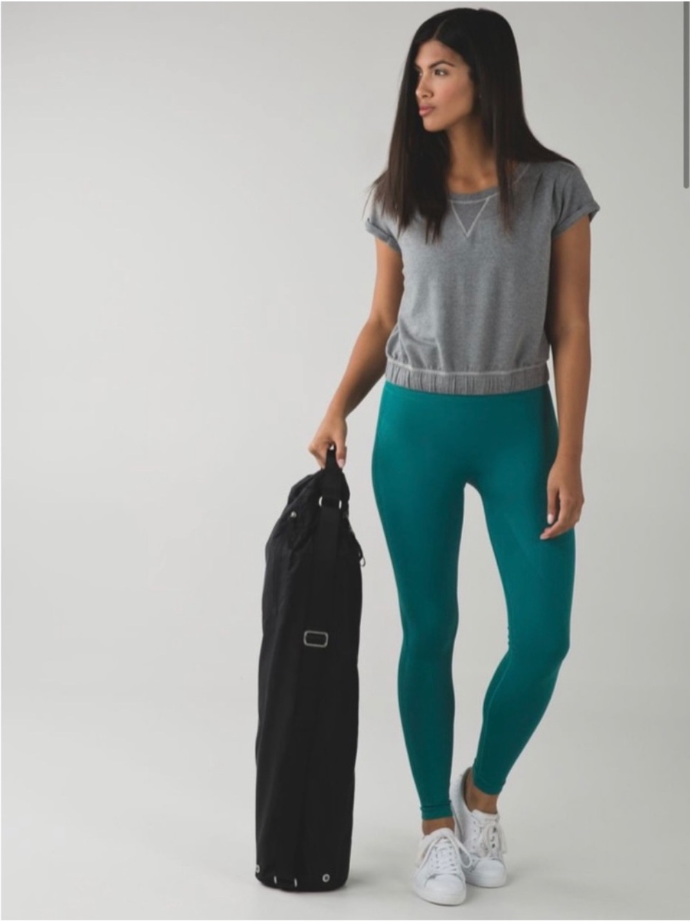 Lululemon Zone In Tight Leggings Size 6 Teal Blue Yoga Pilates Compression